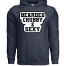Bearded Chubby And Sexy Hoodie NAVY - FRONT