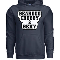 Bearded Chubby And Sexy Hoodie NAVY - FRONT