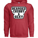 Bearded Chubby And Sexy Hoodie RED - FRONT