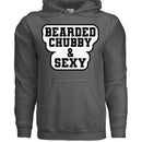 Bearded Chubby And Sexy Hoodie CHARCOAL - FRONT