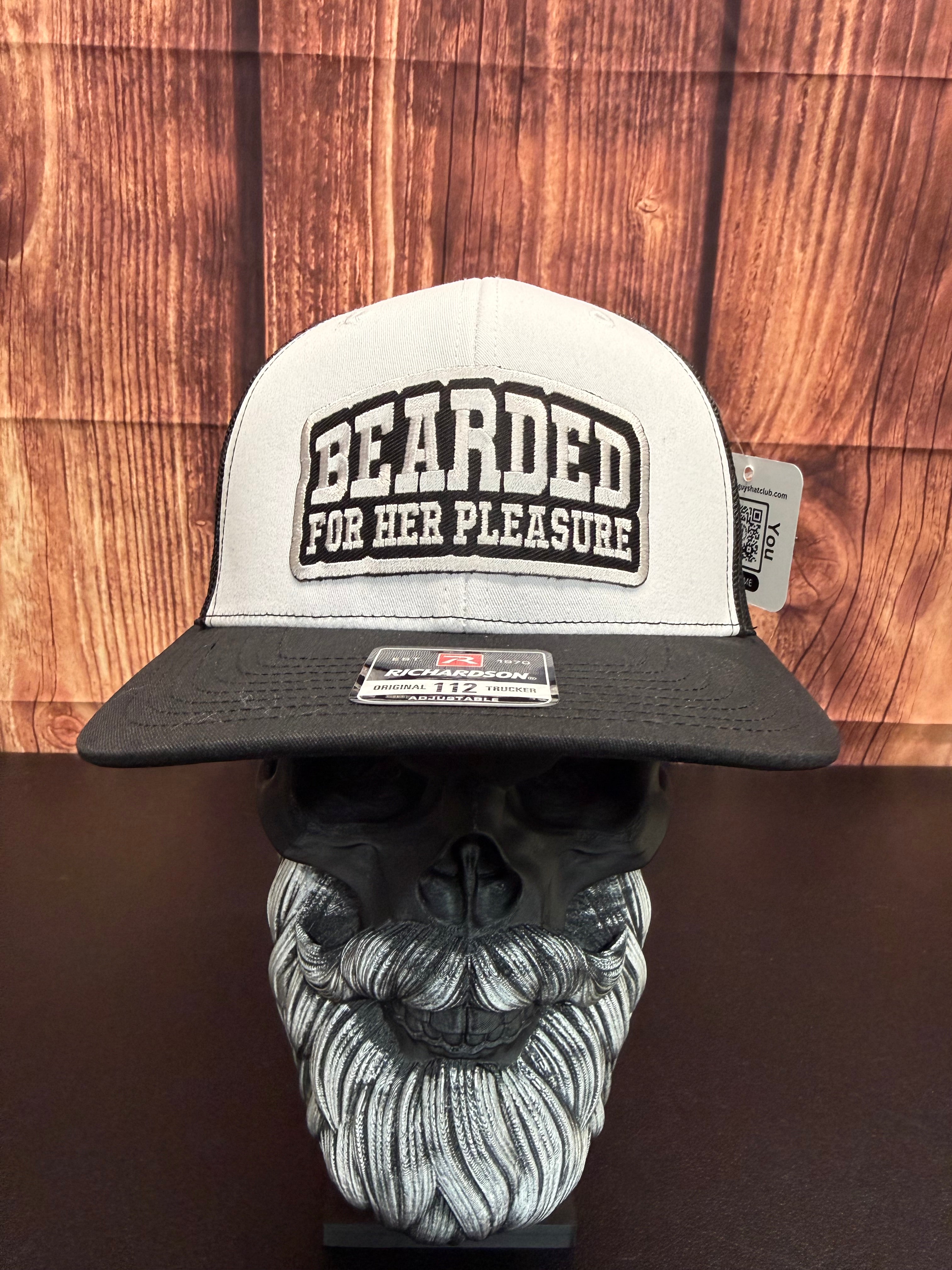 Bearded For HER Pleasure Richardson Trucker Hat For Beard  Guys
