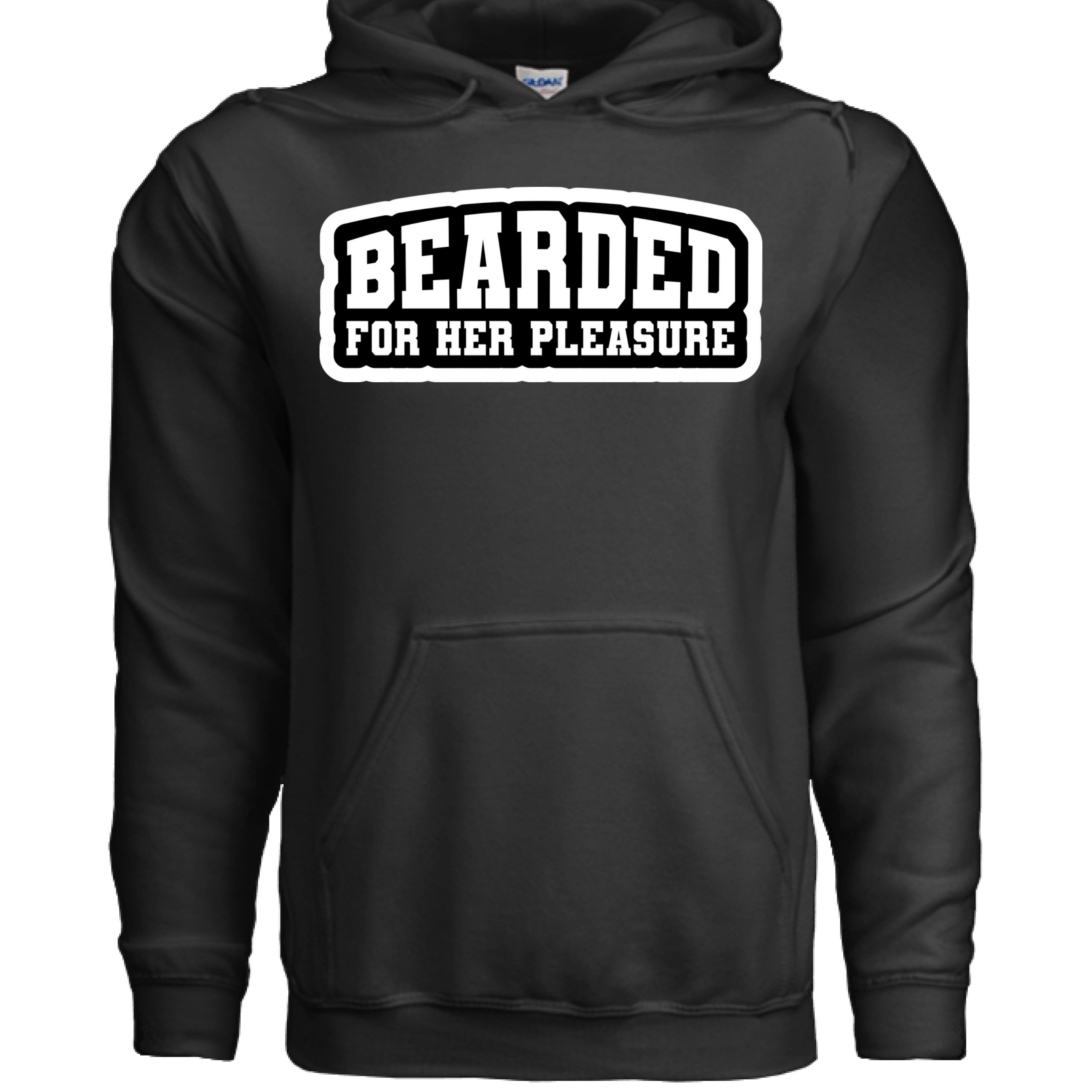 Bearded For Her Pleasure Hoodie BLACK - FRONT