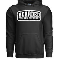 Bearded For Her Pleasure Hoodie BLACK - FRONT