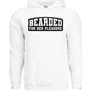 Bearded For Her Pleasure Hoodie WHITE - FRONT