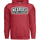 Bearded For Her Pleasure Hoodie RED - FRONT