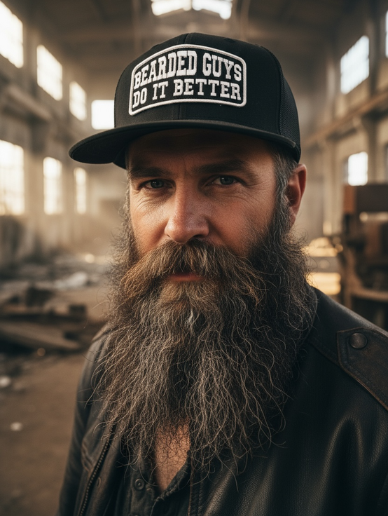 Bearded Guys Do It Better Funny Trucker Hat