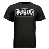 Bearded Guys Do It Better Hanes Tee Shirt BLACK - FRONT