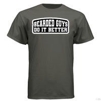Bearded Guys Do It Better Hanes Tee Shirt SMOKE GRAY - FRONT