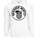 Bearded Misfit Skull Hoodie Bearded Misfit Bearded Skull Hoodies WHITE - FRONT