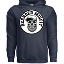 Bearded Misfit Skull Hoodie Bearded Misfit Bearded Skull Hoodies NAVY - FRONT