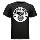 Bearded Misfit Skull Tee Shirt Bearded Misfit Bearded Skull Art Tee BLACK - FRONT
