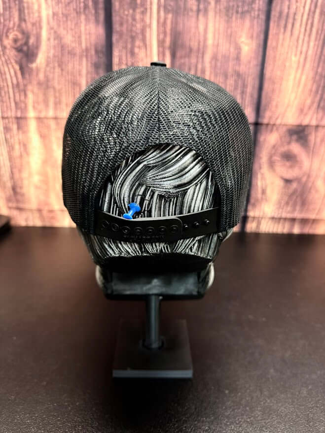 Bearded Misfit Skull Trucker Hat – Richardson 112 Adjustable Cap for Bearded Men