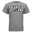 Bearded Outlaw Ride Wild Live Free Hanes Tee Shirt Grey