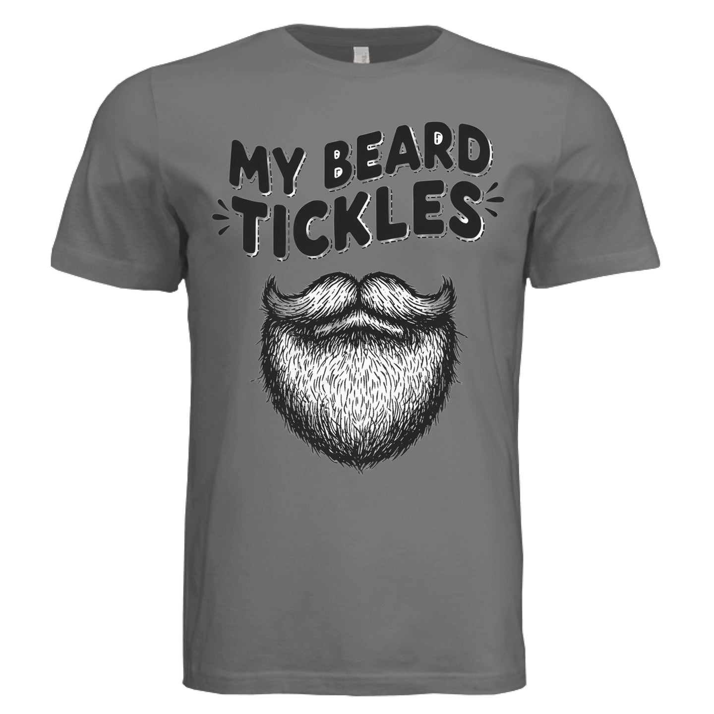 My Beard Tickles Bearded Playful Tee Shirt Beard Humor
