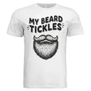 Bearded Playful Hand-Drawn Beard Humor Illustration Design WHITE - FRONT