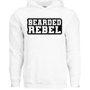Bearded Rebel Hoodie for Confident and Independent Style WHITE - FRONT