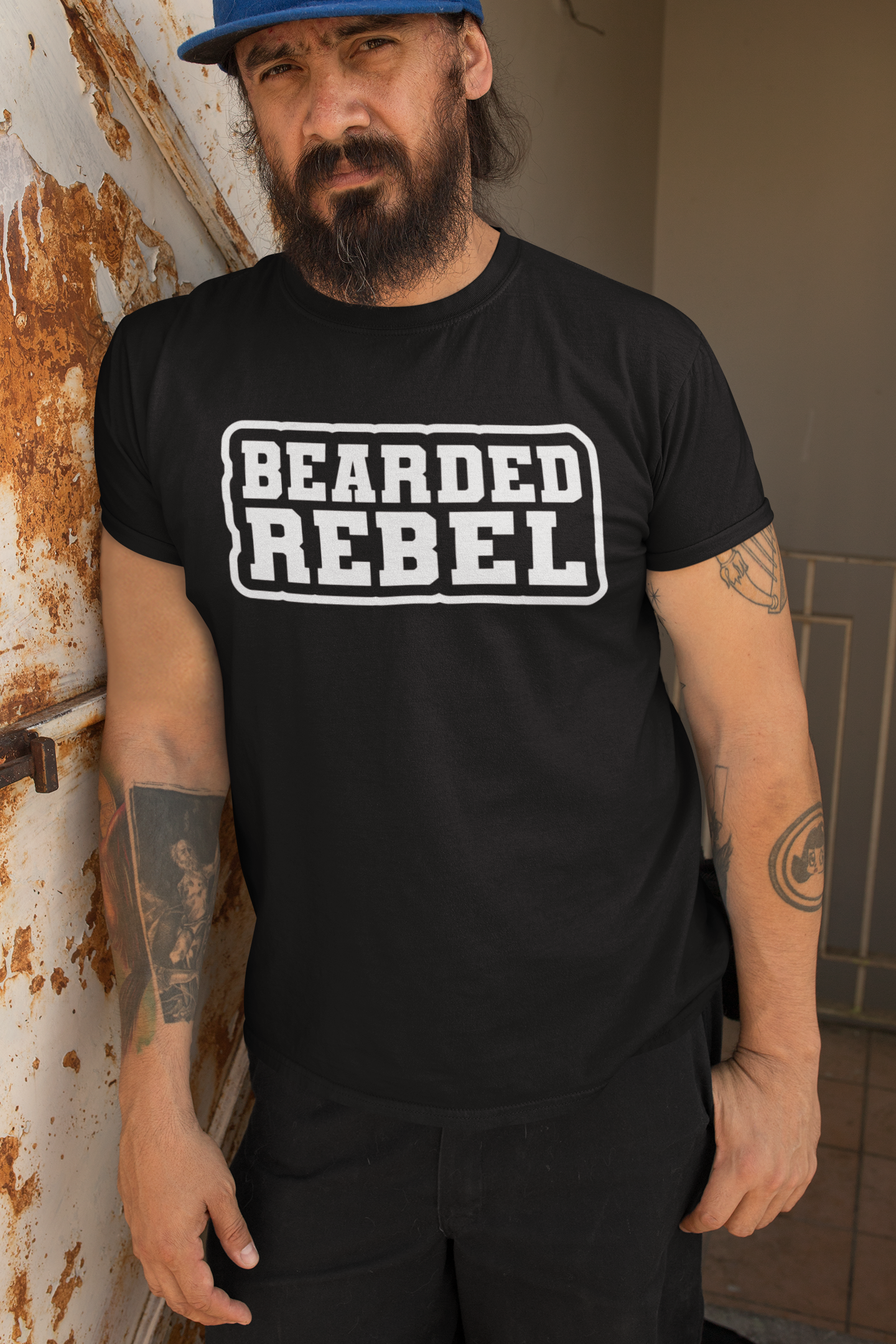 Bearded Rebel Tee Shirt for Confident and Independent Style