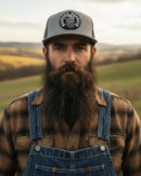 Bearded Redneck Skull With A Beard Trucker Hat