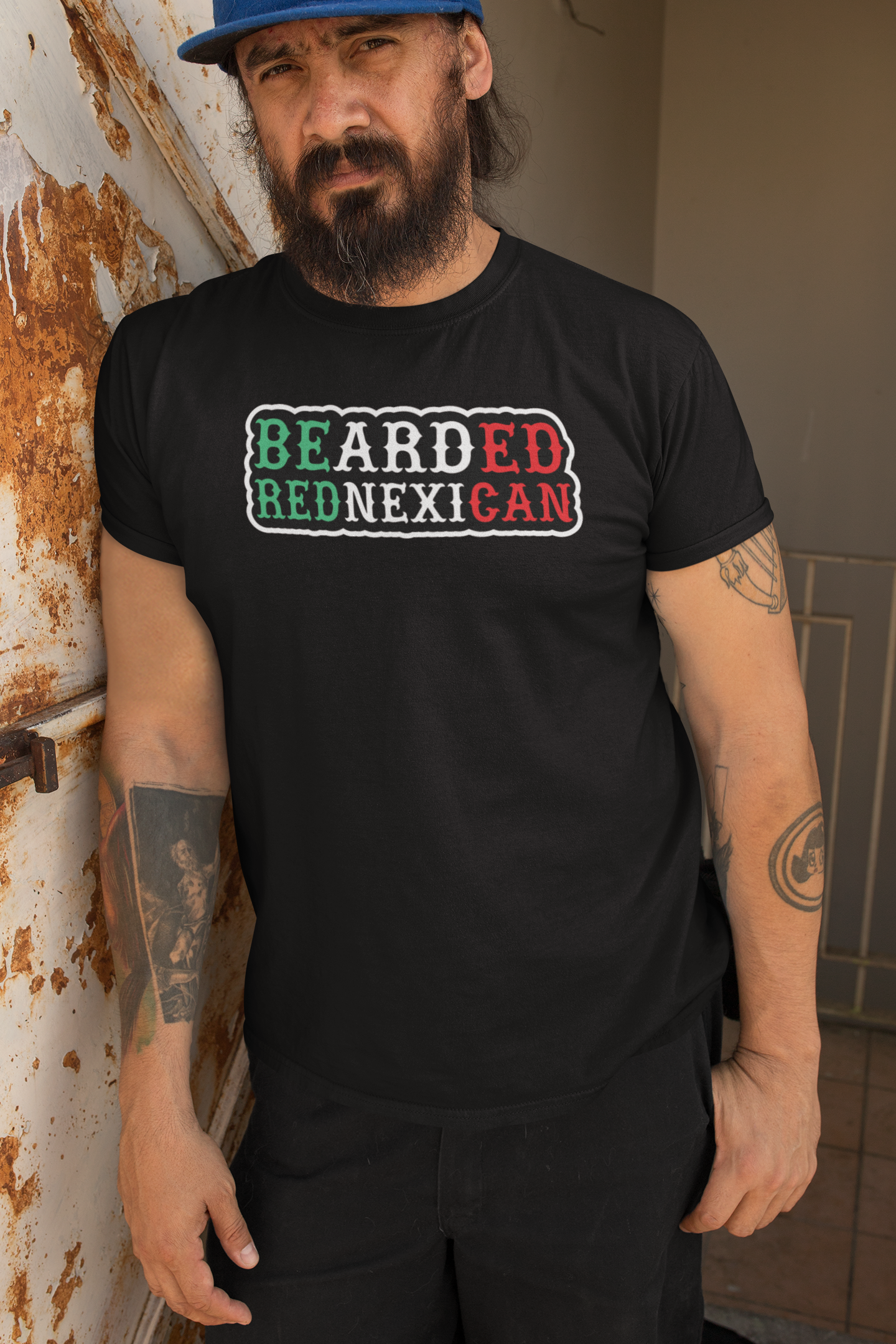 Bearded Rednexican T-Shirt Bold Funny Southern Pride Hanes T