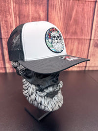 Bearded Santa Skull Holiday Beardmas Edition Richardson Hat