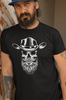 Bearded Skull Cowboy Hanes Tee Shirt