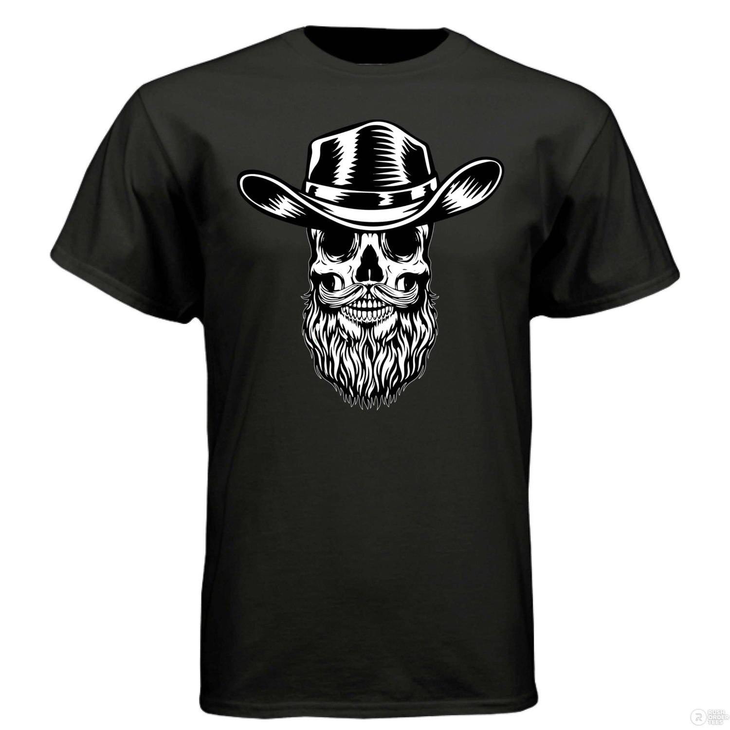 Bearded Skull Cowboy Hanes Tee Shirt