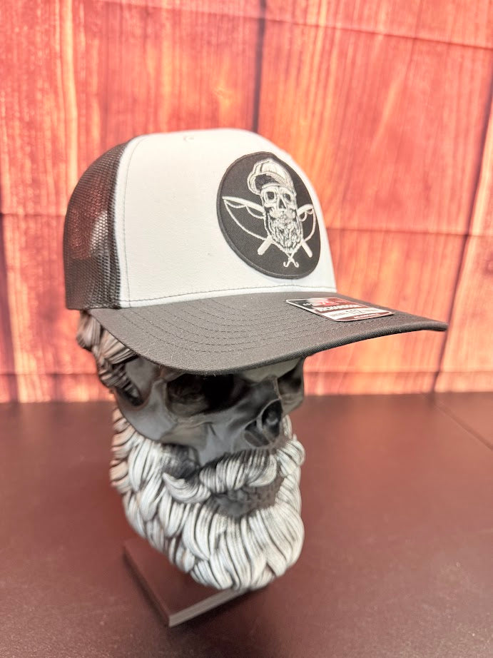 Bearded Skull Fishing Crossbones Richardson Trucker Hat