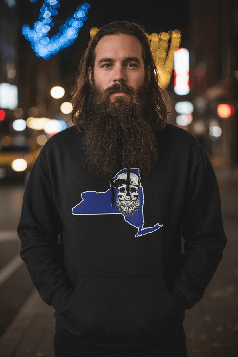 Bearded Skull New York Hoodie Bearded Skull Empire State for Men