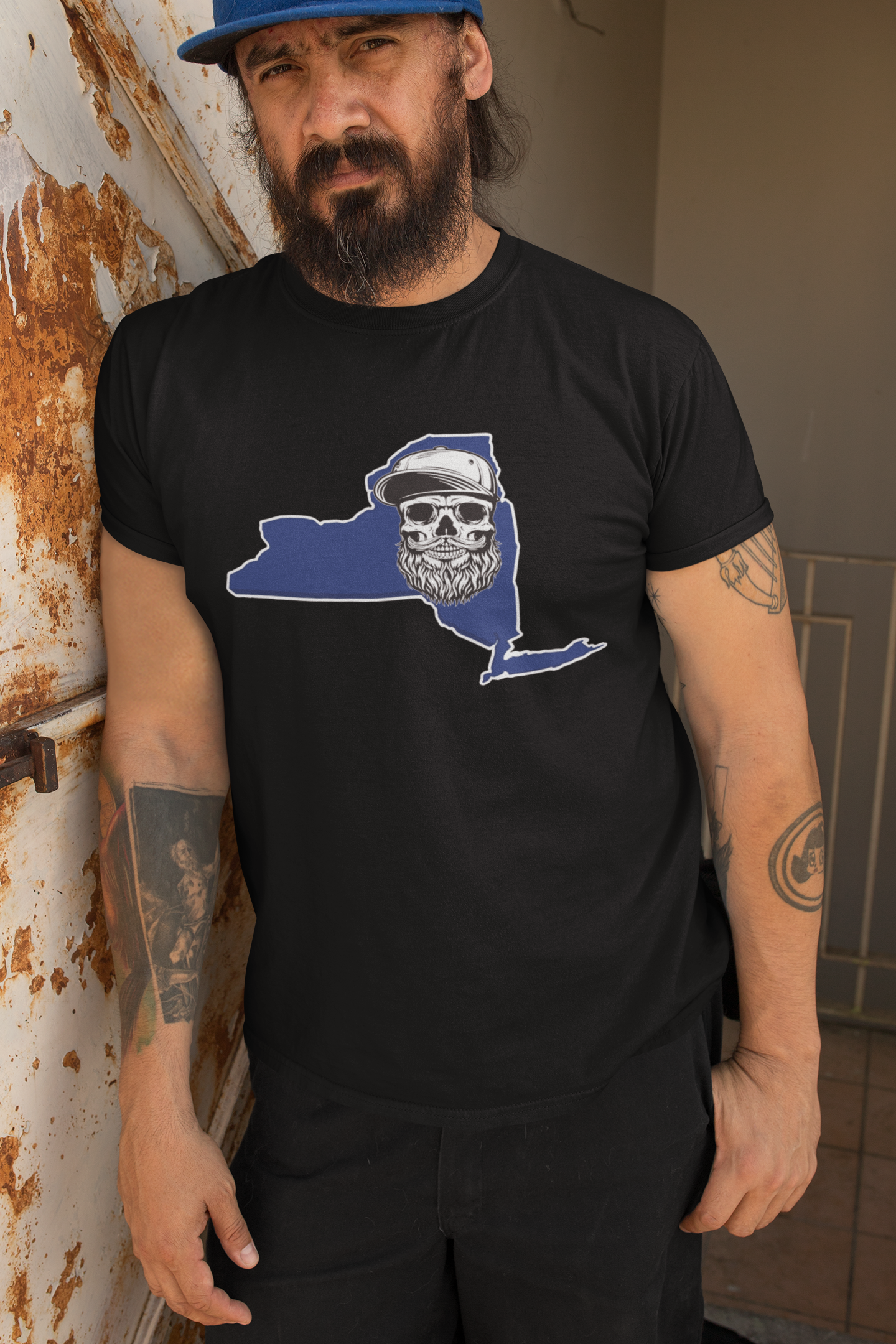 Bearded Skull New York Shirt Bearded Skull Empire State Tee for Men