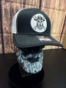 Bearded Skull Pirate And Crossbones Trucker Hat