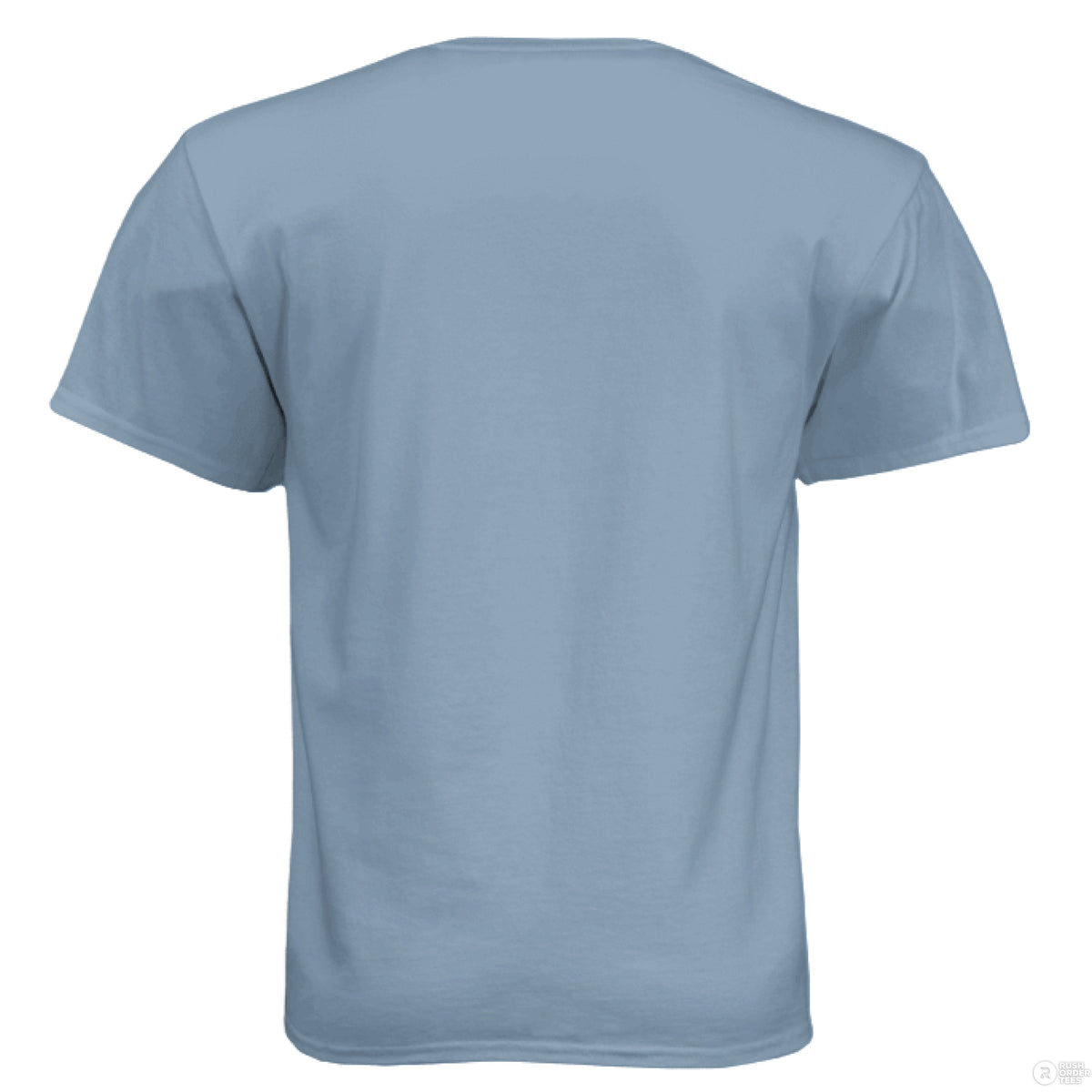 Bearded Skull Pirate Hanes Tee Shirt For The Boating Beard Guys Stonewashed Blue - BACK