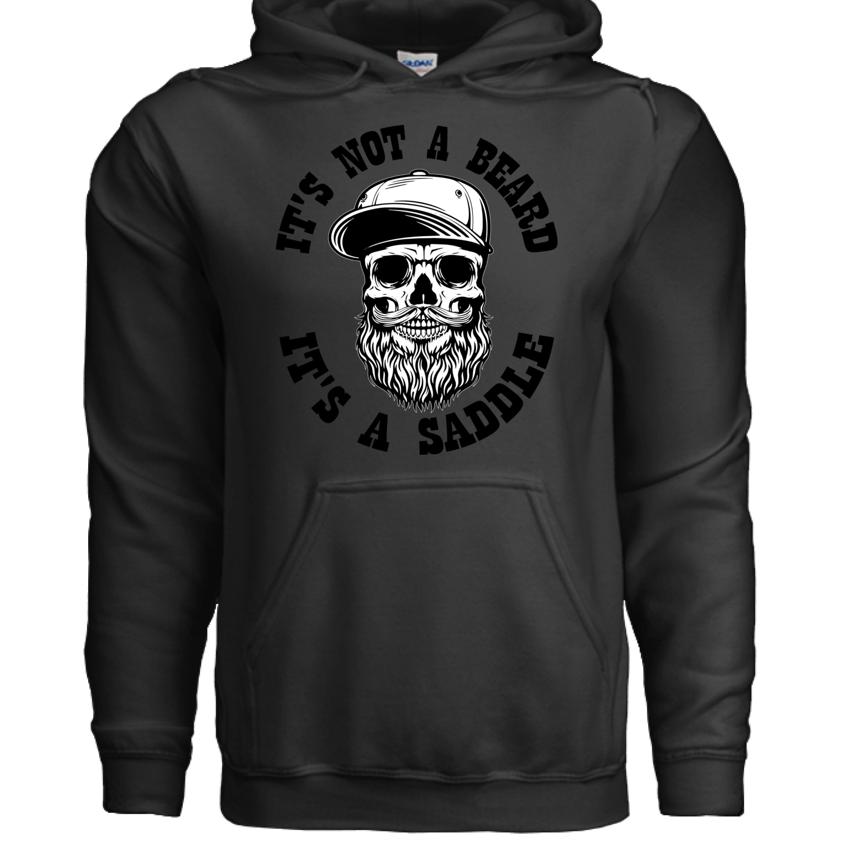 Bearded Skull Street Style Hoodie Artwork Urban Beard Skull Illustration