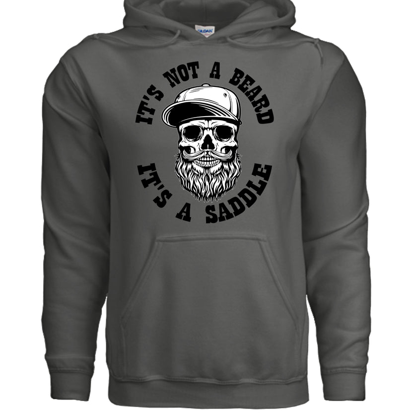 It'd Not A Beard It Is A Saddle Bearded Skull Hoodie