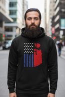 Bearded USA Flag Hoodie 