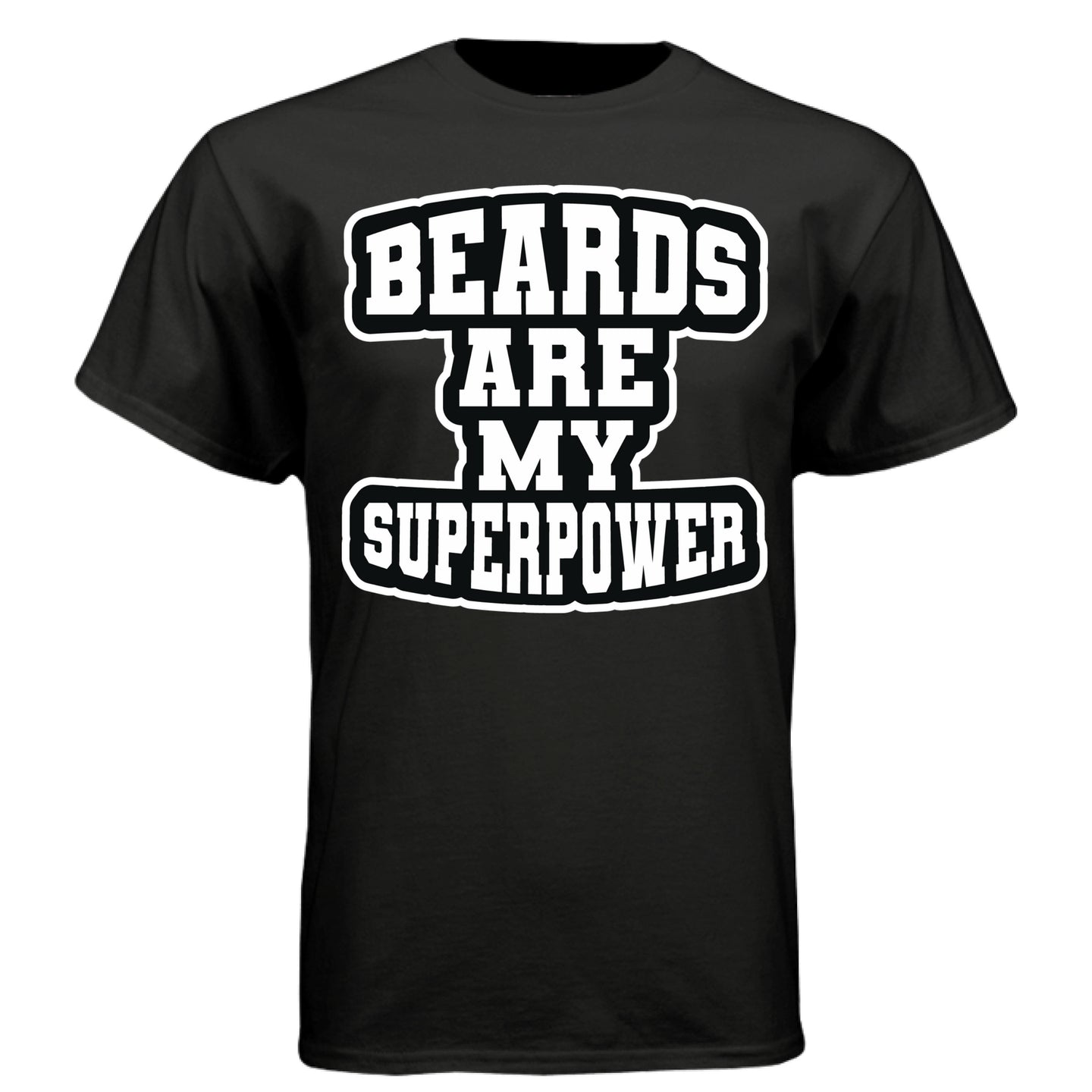 Beards Are My Superpower Beard Pride Tee Shirt for Bearded Heroes