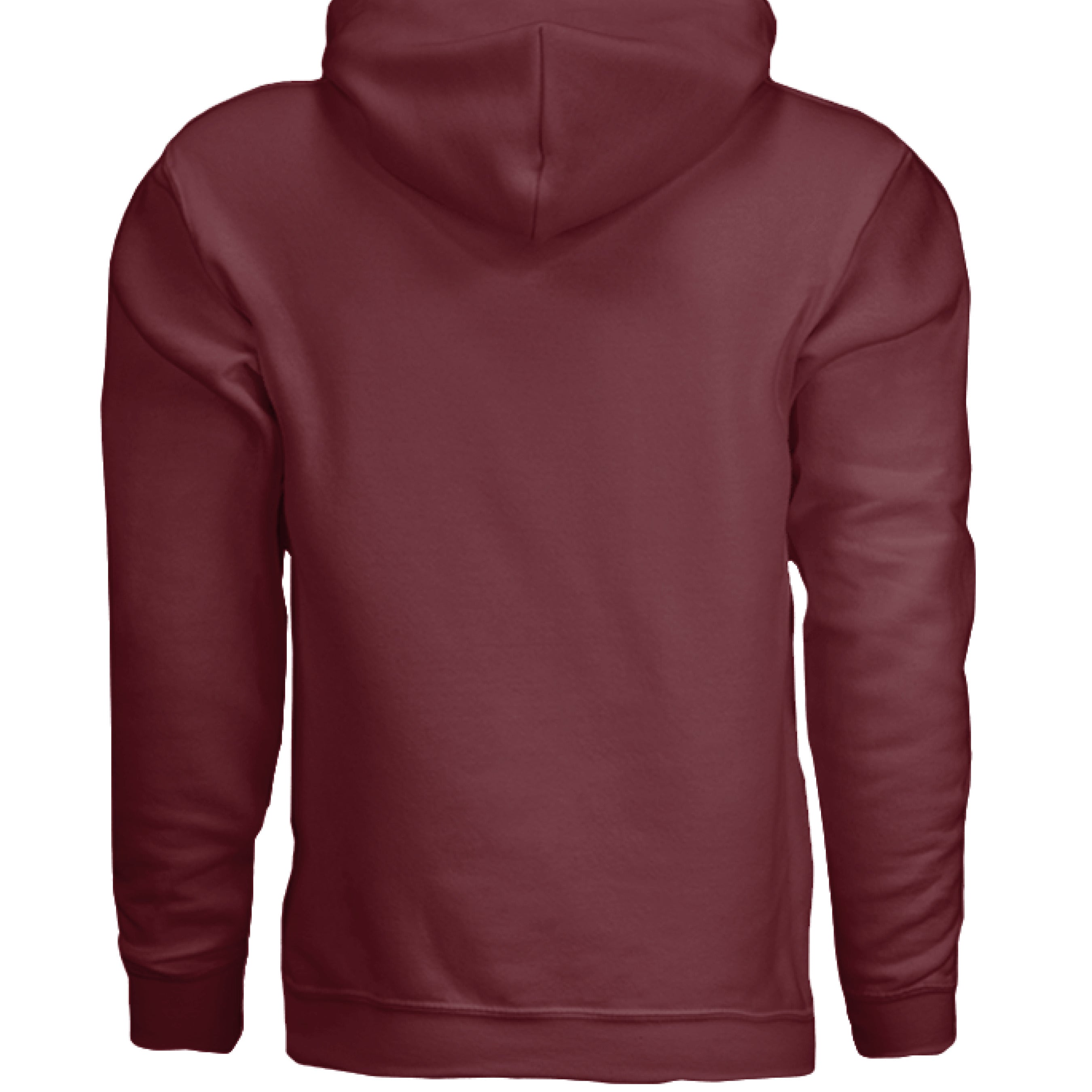 Beards & Whiskey Make Me Frisky Ladies Gildan Hoodie GARNET - BACK