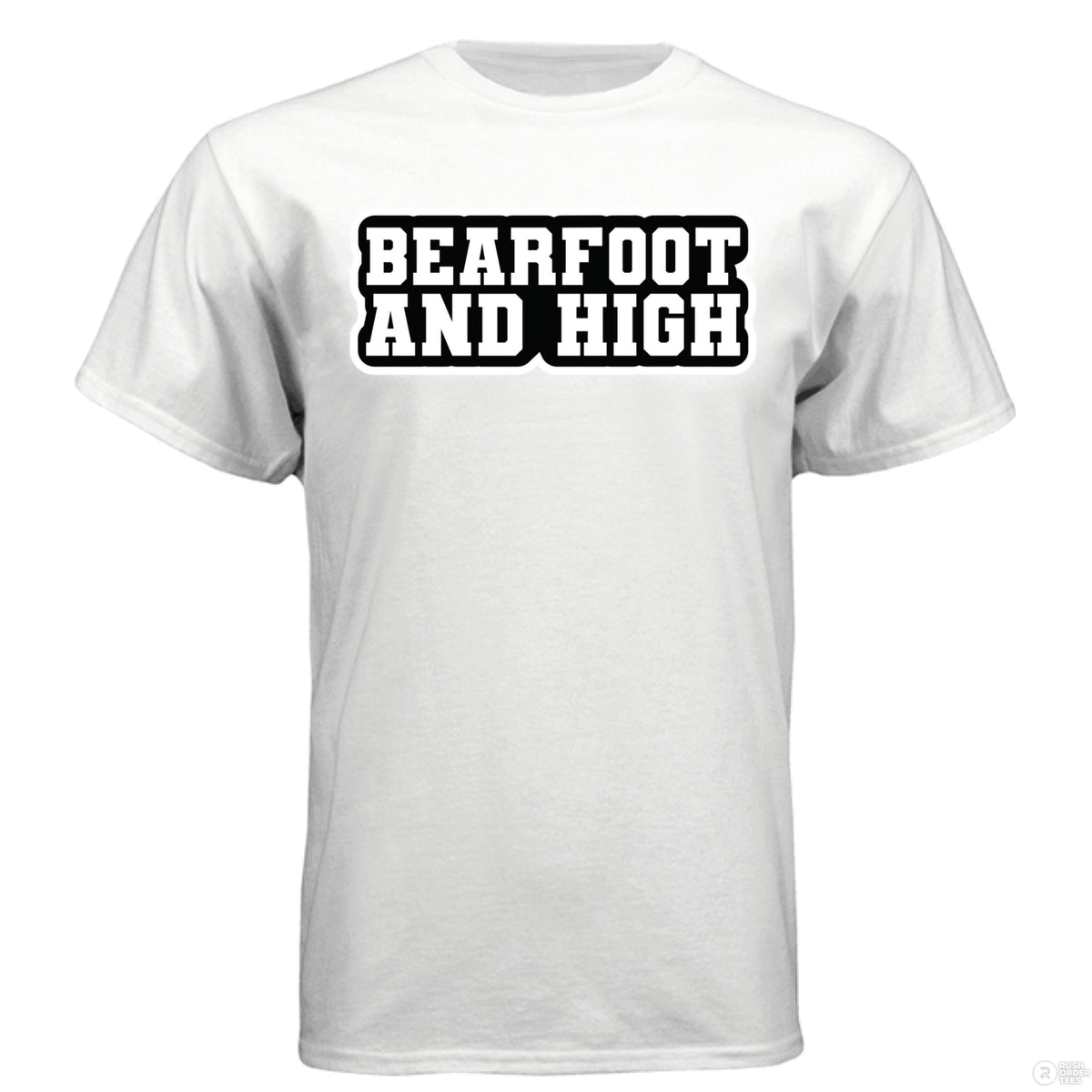Bearfoot And High Funny Chill Vibes Hanes Tee Shirt white