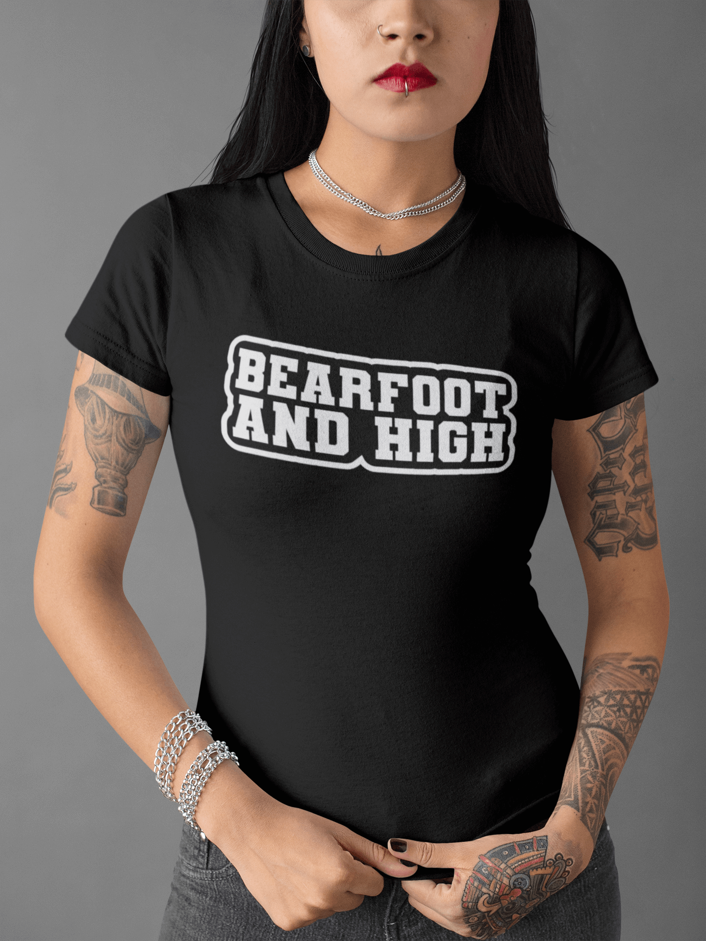 Bearfoot and High Ladies Bella Tee Shirt