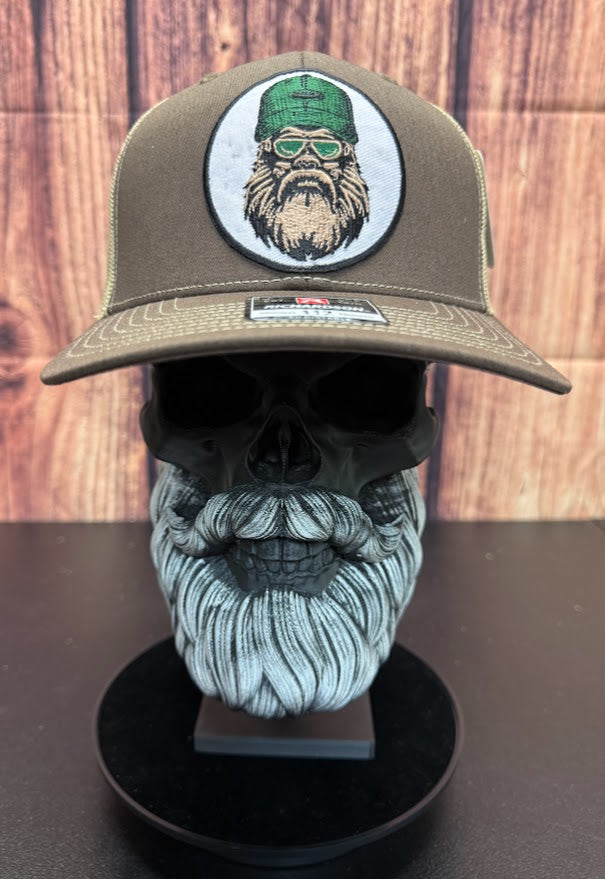 Bigfoot Beard Guy Trucker Hat - Statement Cap for Outdoor Yeti Enthusiasts