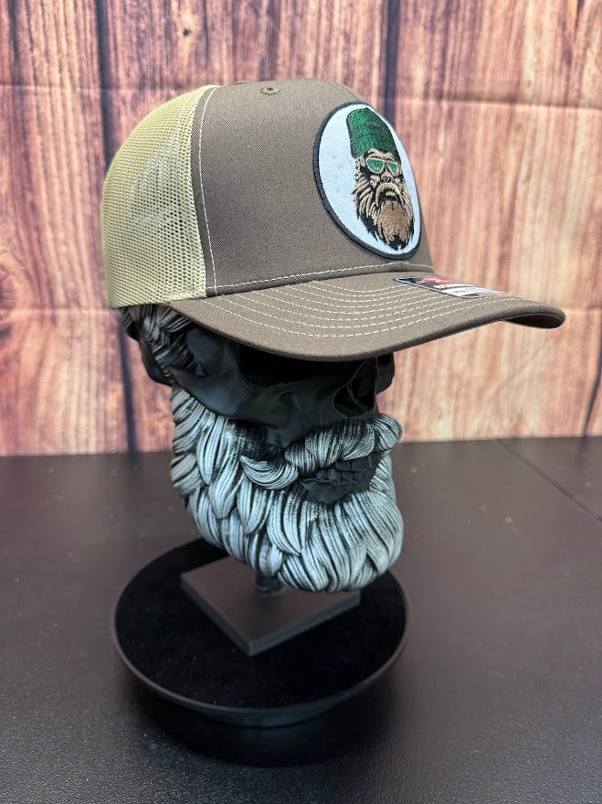 Bigfoot Beard Guy Trucker Hat - Statement Cap for Outdoor Yeti Enthusiasts