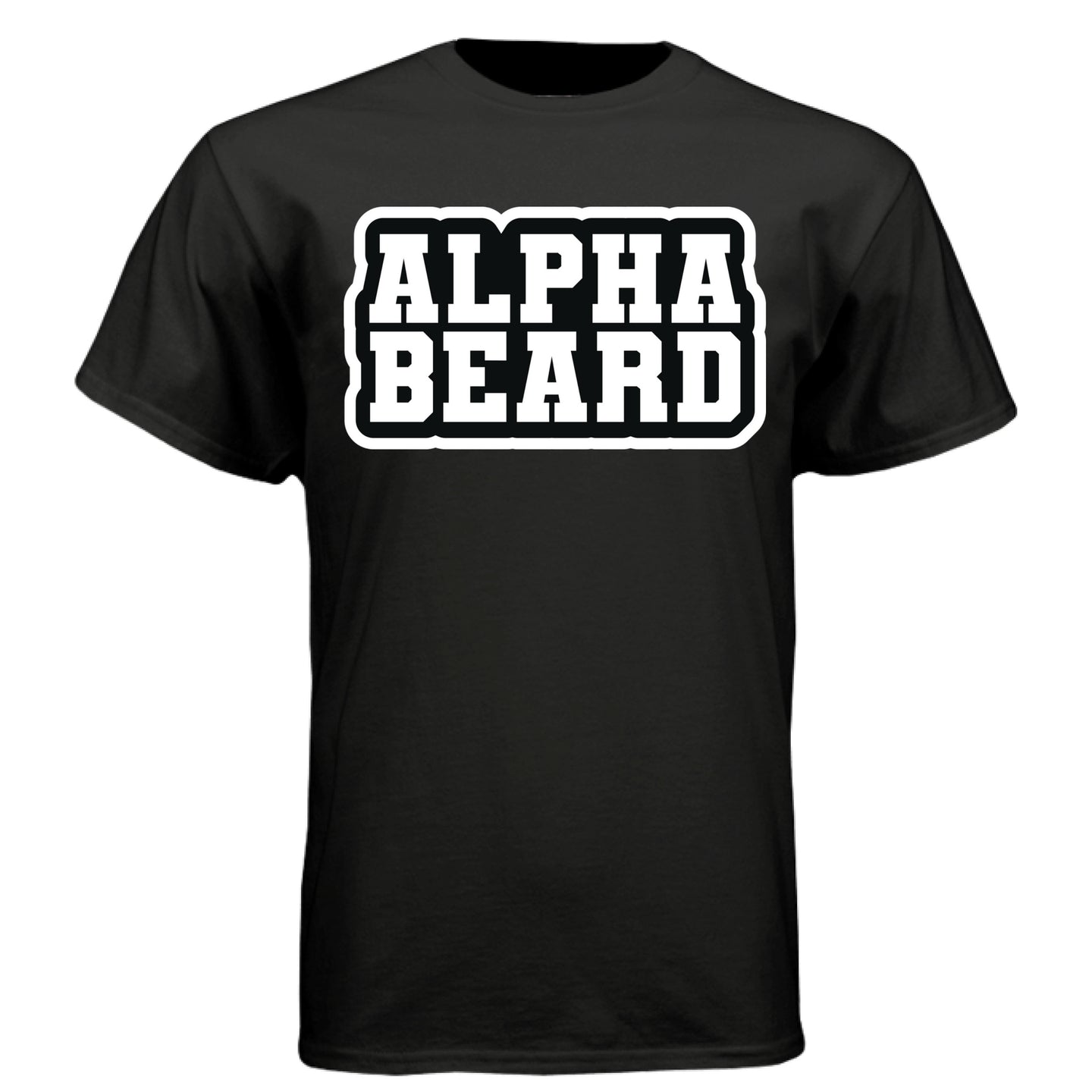 Alpha Beard Graphic Tee Shirt For The Bearded Alpha Guy