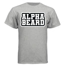Bold Alpha Beard Graphic Tee Shirt Design for Confident Style LIGHT STEEL - FRONT