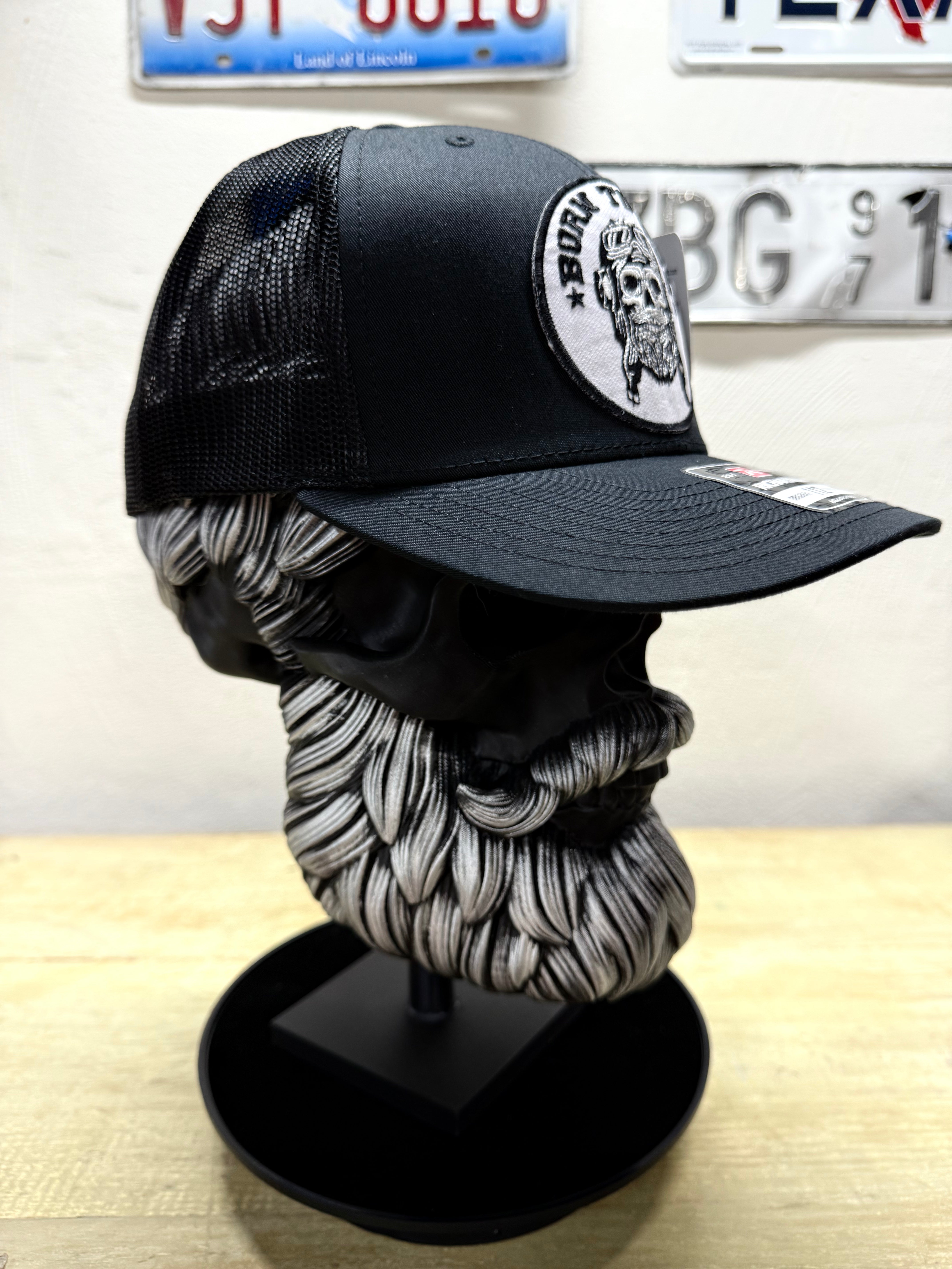 Born to Ride Biker Trucker Hats Side