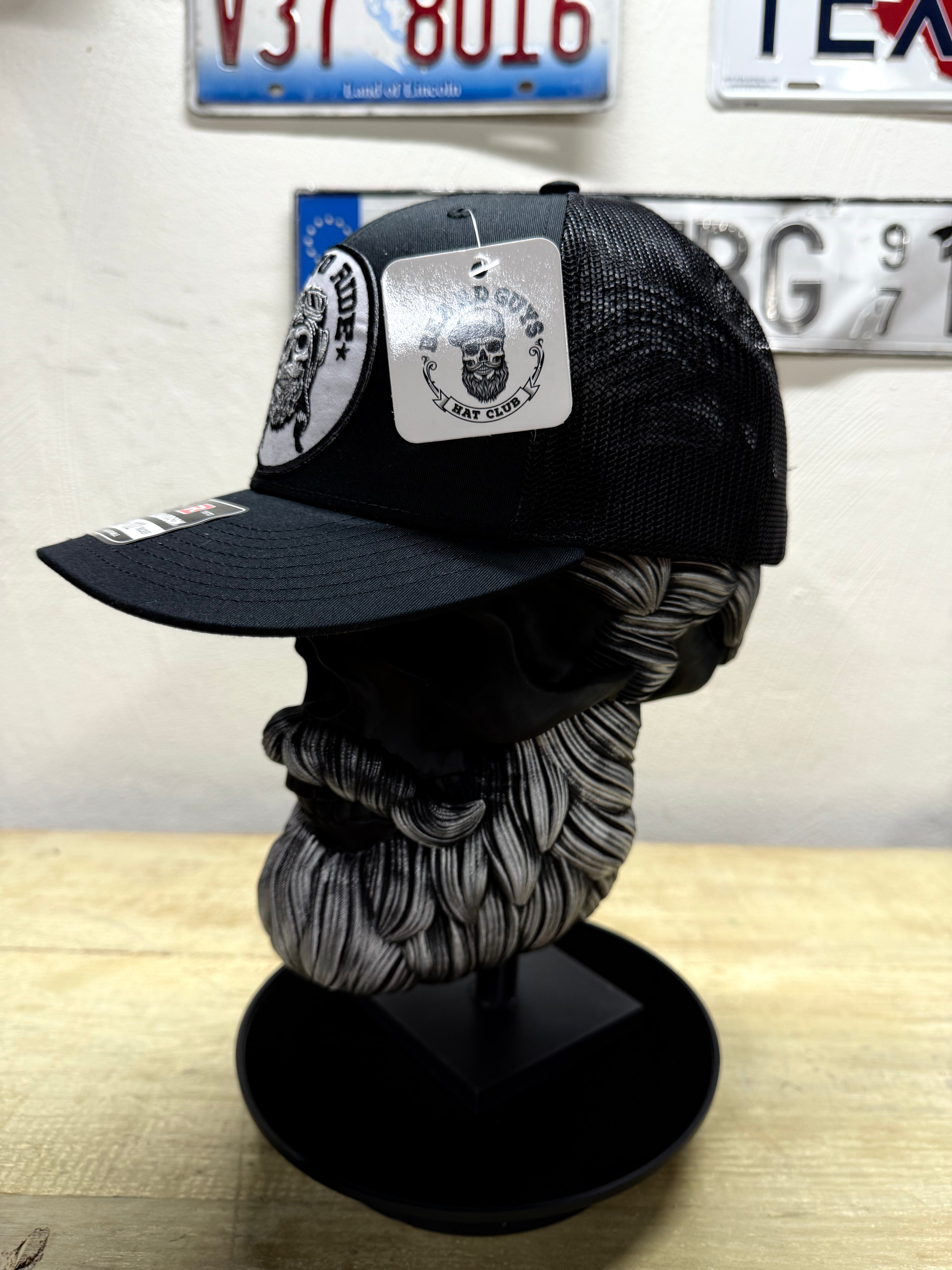 Born to Ride Biker Trucker Hats Side 1