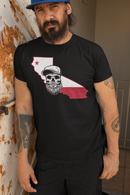 California Bearded Skull Tee – West Coast Beard Life Beard Guys Hat Club