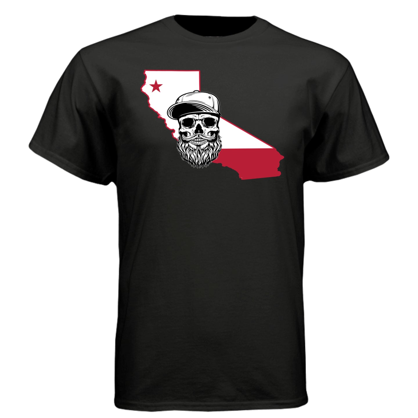 California Bearded Skull Tee – West Coast Beard Life