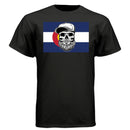 Colorado Bearded Skull Tee – Rocky Mountain Beard Vibes BLACK - FRONT