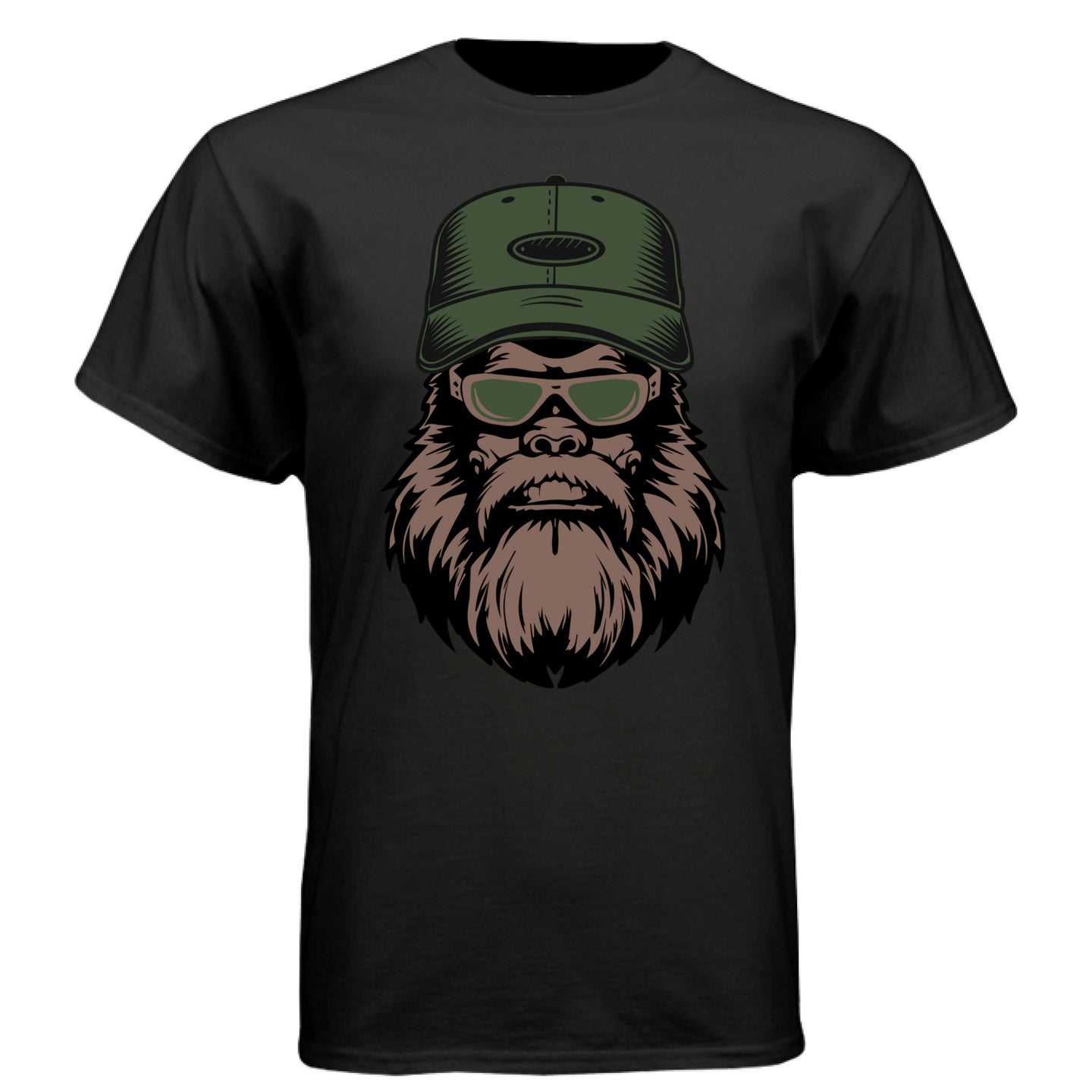 Bearded Bigfoot Tee-Shirt Bearded Veti T-Shirt Funny Beard Shirt