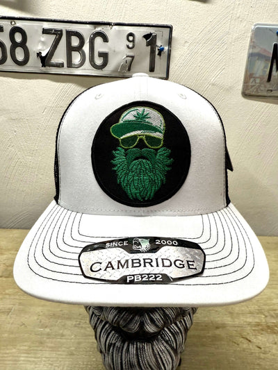 Embroidered Weed Man Beard Baseball Hat Trucker Cap