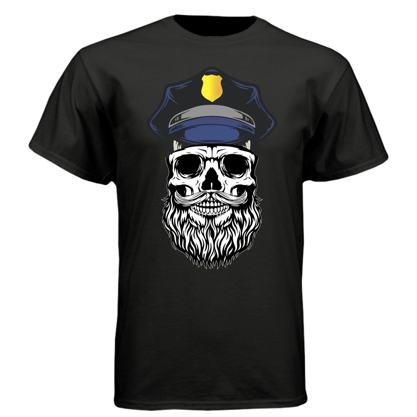 Bearded Cop Skull Police Enforcers Great Gift